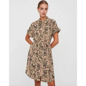 Vero Moda Tiger Print Shirt Dress